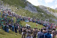 La folla durante la Messa