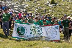 I ragazzi del campo scuola alpino