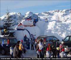 I due grandi pupazzi al Ristorobie